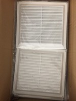 Conception carrée moderne AR6410 bouche d'aération fixe en plastique blanc pour le bureau