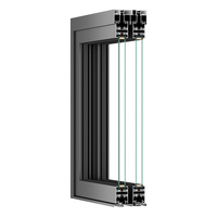 Portes coulissantes en aluminium à double vitrage, modernes, pour balcon extérieur, résistantes aux ouragans, étanches, insonorisées et isolées thermiquement, conformes aux normes AS2047 NFRC