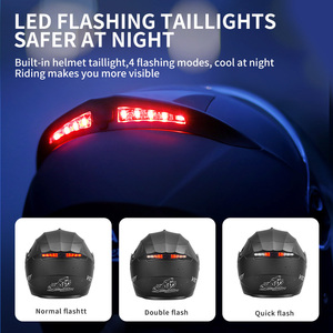 Mũ bảo hiểm Motocross chất lượng cao, kính chắn gió kép, có lớp bảo vệ EPS ABS, tình trạng mới, thiết kế nhỏ gọn, kính chắn gió sản xuất bằng nhựa PC. - Product Image 4