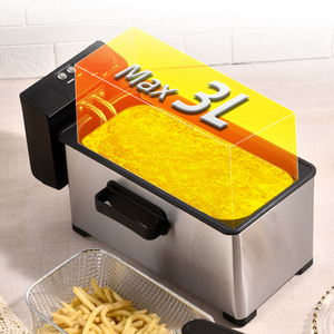 <span class=keywords><strong>Friteuse</strong></span> automatique miniature en acier inoxydable de 3 L pour la cuisine, <span class=keywords><strong>friteuse</strong></span> de comptoir pour la maison - Product Image 3