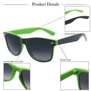 نظارة شمسية عالية الجودة للجنسين مع شعار مخصص نظارة شمسية uv400 ترويجية 2023