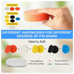 เครื่องขัดสีรถยนต์ขนาด 3 นิ้ว 75 มม. ชุดขัดพร้อมแผ่นรอง สำหรับงานดีเทลรถยนต์ ขัดเคลือบสี และขัดเงา - Product Image 4