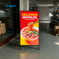 Boîte à lumière LED ultra-mince en aluminium, murale, rétroéclairée, pour affichage de posters publicitaires commerciaux