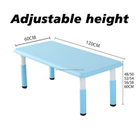 Liquidation : Ensemble de 6 tables et chaises d'étude en plastique colorées pour enfants