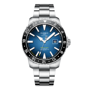 1Customized Luxury Stainless Steel Miyota <b>Automatic</b> Mechanical Water Resistant <b>Chronograph</b> Men's Watch Pointer Dial 20mm Band - Product Image 1