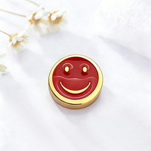 ลูกปัดหน้ายิ้มสแตนเลสขนาด 5 มม. สีผสม สำหรับทำสร้อยคอ สร้อยข้อมือ อุปกรณ์ทำเครื่องประดับ - Product Image 4