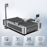 Plotter de Corte CNC de Cama Plana con Cuchilla Oscilante Automática Digital para PVC, Acrílico, Cartón y Tablero KT, Modelo 1625