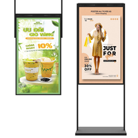 Señalización Digital de Doble Cara Legible Bajo la Luz Solar, Pantalla LCD de 43, 49 y 55 Pulgadas para Publicidad en Techo, Pantalla Premium para Escaparates