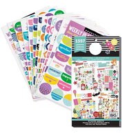Autocollants de calendrier DECO pour journal hebdomadaire personnalisé, scrapbooking, décoration de carnet de notes, planificateur, papier, kit d'autocollants inscriptibles