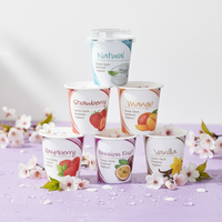 Meilleure Vente en Gros : Gobelet en PP de Qualité Alimentaire pour Yaourt Grec avec Couvercle en Aluminium et Couvercle en Plastique