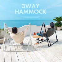 Chaise hamac pivotante pour meubles de Patio, prix d'usine, avec des ensembles de supports en acier peu encombrants, en Offre Spéciale