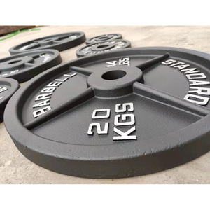 Disques de poids en <span class=keywords><strong>fonte</strong></span> calibrée de qualité supérieure, de 1,25 kg à 25 kg, poids libres pour la <span class=keywords><strong>musculation</strong></span> en salle de sport - Product Image 6