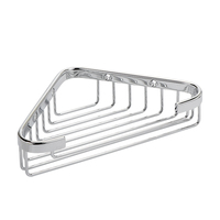 Panier d'angle et étagère suspendue en acier inoxydable pour salle de bain, modèle SIR 60, finition peinte/revêtement en poudre, prix usine abordable