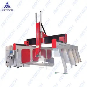 5 axis Cnc Router for Wood Foam Plastic Milling Heavy Duty Factory Supplier