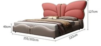 Luxuriöses Gepolstertes Verstellbares Bett mit Stauraum Modernes Kingsize-Softbett Italienisches Luxus-Design Großhandel