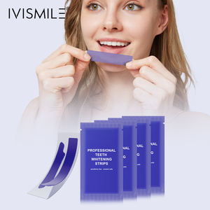 2025 FDA sertifikalı özel etiket 5d ev kullanımı PAP beyaz diş mor beyazlatma şeritleri organik diş beyazlatma şeritleri - Product Image 4