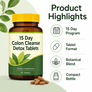 Tabletas Detox de Aloe Vera y Senna Orgánicas de Alta Calidad, Limpieza de Colon de 15 Días, Sin Gluten, Veganas, Favorecen la Digestión y el Adelgazamiento, 60 Unidades para Adultos - Product Image 3