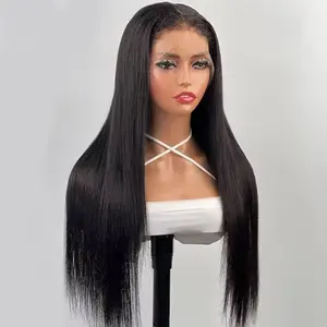 Factory Wholesale Cheap 150% density Lace Front Virgin Hair Brazilian Lace Front Human Hair Wigs Salon quality ready to ship