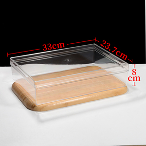 Grande boîte à tiramisu et récipient en <span class=keywords><strong>plastique</strong></span>, matériau PS de qualité <span class=keywords><strong>alimentaire</strong></span>, <span class=keywords><strong>emballage</strong></span> rectangulaire personnalisable pour gâteau, dessert, cadeau, stockage - Product Image 5