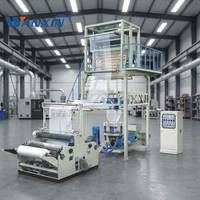 Machine de soufflage de film HDPE SJ 3000x2000x4000mm, machine à fabriquer des sacs HDPE/LLDPE, 220V-380V, diamètre de vis 60mm, 30-50kg/h
