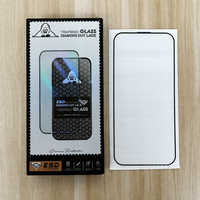 Protections d'écran en verre HD à découpe diamant Black King Kong 0,4 mm, haute définition, ESD, haute qualité pour iPhone Duo 18pro Max