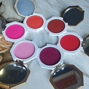 Personnalisez votre propre logo, blush hautement pigmenté avec étui noir, poudre pressée pour le maquillage des joues, blush en marque privée - Product Image 1