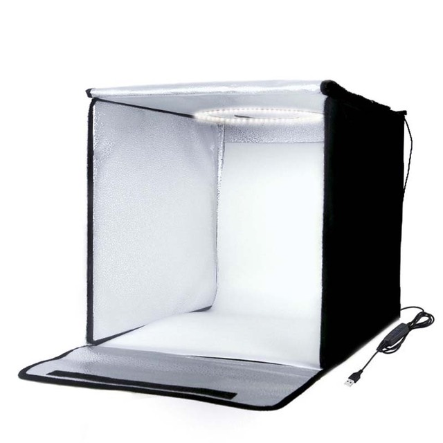 40cm Portable 16 Inch LED Light Photo Studio Folding Lighting Shoot Tent Box Kit with 6 Colors Backgrounds Soft Box Softbox