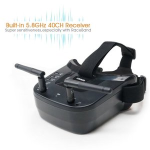 Lunettes FPV avancées de 3 pouces avec balayage automatique de 40 canaux et antennes doubles pour une expérience de vol de drone RC immersive et des prises de vue cinématiques - Product Image 2