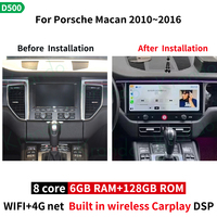 Radio Mobil Android Auto Carplay Nirkabel Desain Baru Krando 12.3 inci GPS untuk Porsche Macan 2012+ Layar Tampilan Retrofit Head Unit