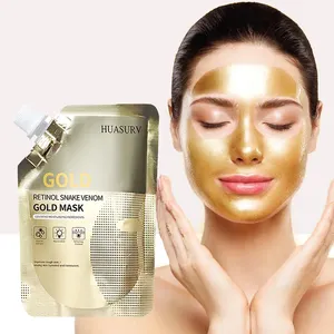 Wholesale High Quality Hydrating Face Mask Retinol Snake Venom 24K Gold Face Mask For Skin Care Tear Peel Mask