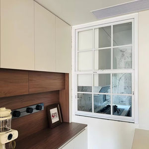 Fenêtre à guillotine simple et double en vinyle de style américain, fenêtre à guillotine coulissante verticale en PVC avec inclinaison <span class=keywords><strong>pour</strong></span> un nettoyage facile - Product Image 2