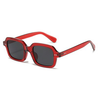 Lunettes de soleil Fashion Square PC unisexes, monture géométrique rétro, pour usage quotidien, conduite, anti-éblouissement, achat en gros