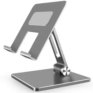 Aluminum Mobile Phone Holders Adjust Height Adjustable Aluminum Stand Rotatable Phone Holder Desk For Iphone Ipad