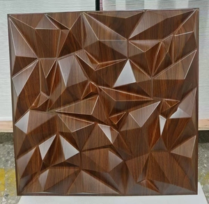 ZJ 现代3D设计黑色PVC墙板 豪华装饰墙板 适用于别墅酒店装饰 - Product Image 4