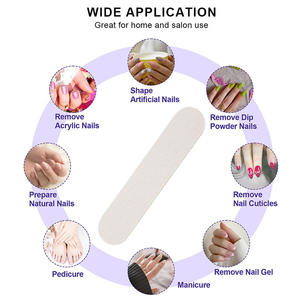 Logo personnalisé imprimé lavable lime à ongles manucure outil de salon d'art planche de bois jetable double face en bois lime à ongles - Product Image 4