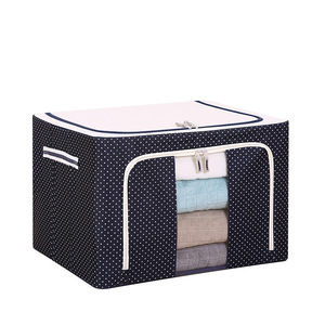 Caja de Almacenamiento de Tela Oxford, Plegable, para el Hogar, Tipo <span class=keywords><strong>Bai</strong></span> Na, Gran Capacidad, a Prueba de Polvo y Humedad, Móvil, Minimalista - Product Image 4
