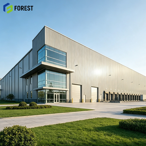 Entrepôt commercial modulaire ignifuge en acier préfabriqué, structure robuste, pour installations industrielles et dépôts - Product Image 1