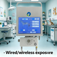 Unité de radiographie vétérinaire portable EUR VET avec écran d'ordinateur portable pour le diagnostic des petits animaux