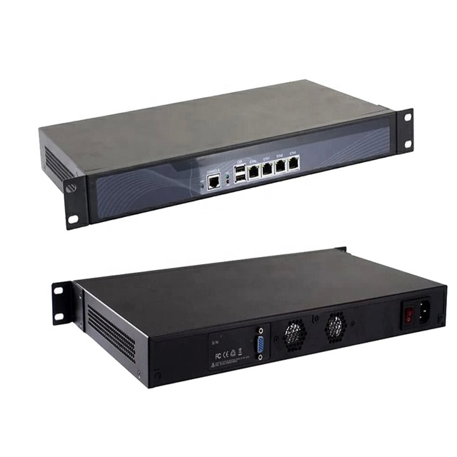 Atom N2600 1U Network ServerIn-tel Celeron J1800 J1900 J4125 4LAN Firewall Appliance Pfsense Openwrt X86 DD-WRT 1U Rack Mount