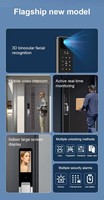Serrure intelligente Tuya avec double caméra, stockage cloud, appel vocal Wi-Fi, contrôle à distance, entrée sans clé par empreinte digitale, serrure intelligente pour la maison