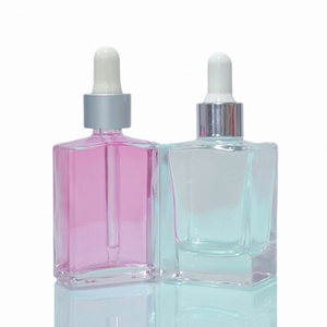 Custom Printing 30ml 50ml Rectangle Serum Dropper Bottle 1oz Black square Oil Dropper Bottle with Paper <b>Box</b> Packaging - Product Image 6