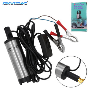 Xingweiqiang 12V DC Submersible Oil Pump Stainless Steel <b>Clamp</b> Type Diesel Fuel Pump Portable <b>Mini</b> Water Pump - Product Image 1