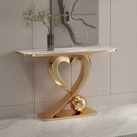 Table console en cristal broyé avec miroir, ensemble de meubles modernes pour la maison, image 1, vente en gros d'usine de Foshan