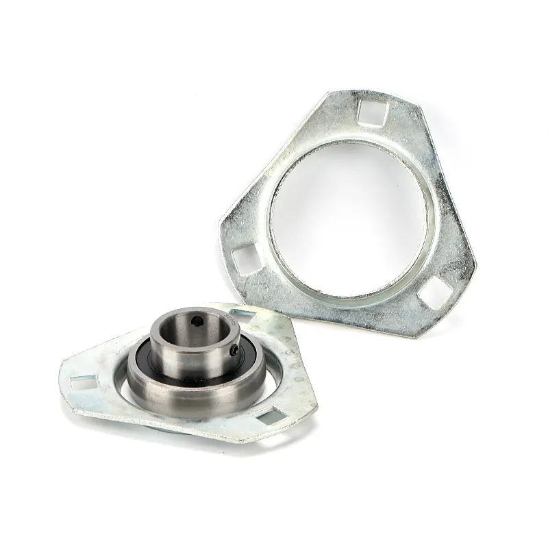 Stamped steel bearing 3 Bolt Triangle flange pressed steel Housing SBPFT201 Pillow block bearing