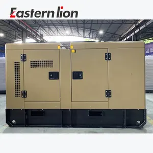 Easternlion 15kw 19kva Designed by denyo 3 phase 300V brushless alternator water cooled sound proof diesel generator factory