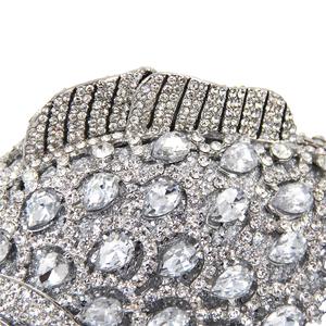 Bolso de noche de lujo con cristales y diseño de pez para mujer, cartera de mano con pedrería especial, bolso de hombro para salir de noche - Product Image 6