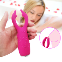 Jouets sexuels pour adultes en silicone de qualité médicale, design spécial, stimulation du clitoris par stimulation des doigts, vibrateur G-spot, 10 modes de vibration, IPX7