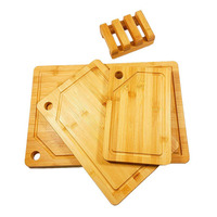 Jeu de planches à découper chinoises en bambou, 3 pièces, bon marché, avec support, livraison gratuite