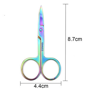 Ciseaux à ongles en acier inoxydable, lame droite et aiguisée, pour manucure et pédicure, pour droitiers, logo personnalisé OEM, outil de beauté, fournitures - Product Image 4