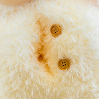 Vente en gros personnalisé nouveau blanc mignon en peluche chèvre jouet doux agneau animal en peluche debout mouton doux poupée cadeau d'anniversaire pour hommes et femmes